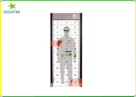 Kusen Pintu Aluminium Detektor Logam 33 Zona Pinpoint Alarm Dengan Key Switch pemasok