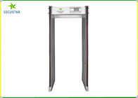 33 Zona Deteksi Berjalan Melalui Gerbang Metal Detector Tampilan Layar LCD Aluminium pemasok