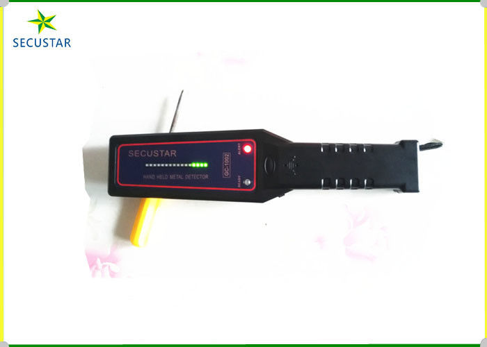 Deteksi Pin Kecil Detektor Logam Portabel Bahan Karet ABS Untuk Kantor Polisi pemasok